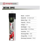 CODDAR 1S 550MAH 3.7V 120C LiPo Battery A30 - CD1S550120P