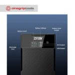 ZITAY Antarctica Version, Mini V Mount Battery 99W 14.8V 6689mAh with PD 60W USB-C Fast Charging, with DTAP,DC, USB-A,LEMO, LED Screen for Camera, Camcorder, Monitor, Video Light - Gambar 3