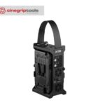 ZITAY Dual Channel V-Mount Battery Adapter Converter Power Supply for Video LED Light with Quick Release Set