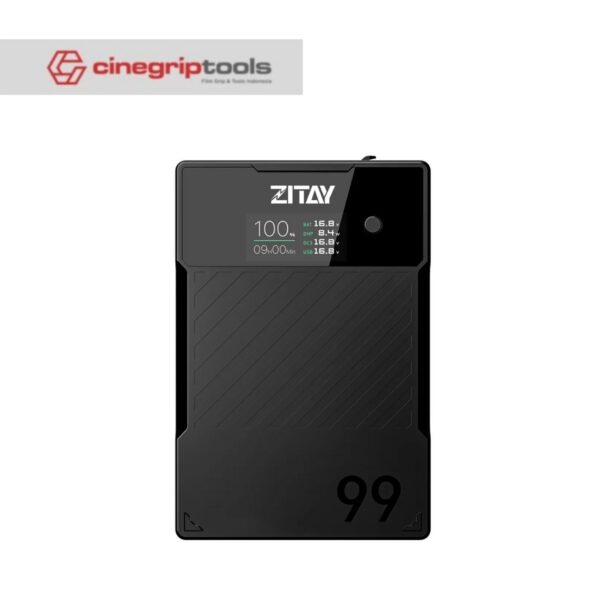 ZITAY Antarctica Version, Mini V Mount Battery 99W 14.8V 6689mAh with PD 60W USB-C Fast Charging, with DTAP,DC, USB-A,LEMO, LED Screen for Camera, Camcorder, Monitor, Video Light