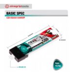 CODDAR 1S 500MAH 3.7V 100C LiPo Battery PH2.0 Plastic Head - CD1S500100HVP