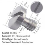 Slotted Quick-Release Screw Without Ring TF7007 - 2 Pcs Per Pack